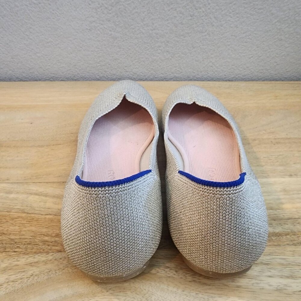 Rothy's Shoes Womens Size 12 Beige Point Flats Sustainable Washable Comfort - Picture 3 of 11